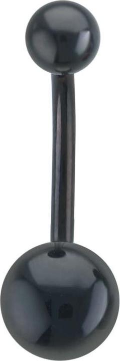 Produktbild Bijouteria Bauchpiercing (Chirurgenstahl 316L, PVD Beschichtung (schwarz), Email)