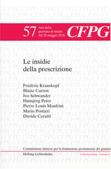 Produktbild Le insidie della prescrizione (Deutsch, Französisch, Italienisch, Mariano Morgani, Davide Cerutti, Mario Postizzi, 2019)