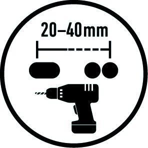 Image du produit Biasca Porte-verre noir mat, double (19 x 10.5 x 9.5 cm)