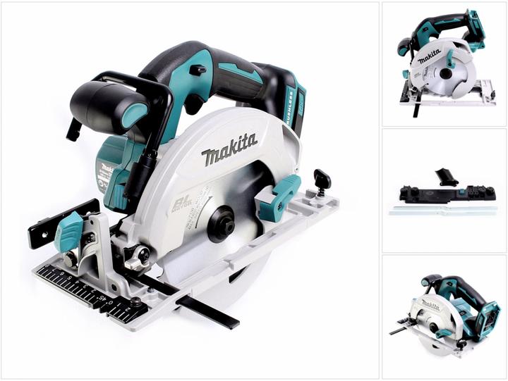 Produktbild Makita DHS 680 Z Akku Handkreissäge 18V 165 mm Solo + Führungsschienenadapter - ohne Akku, ohne Lade