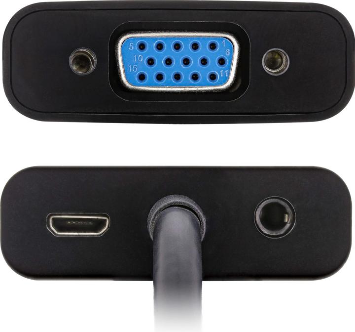 Immagine prodotto InLine ® Convertitore dongle da HDMI a VGA, con audio, ingresso HDMI, uscita VGA e audio stereo