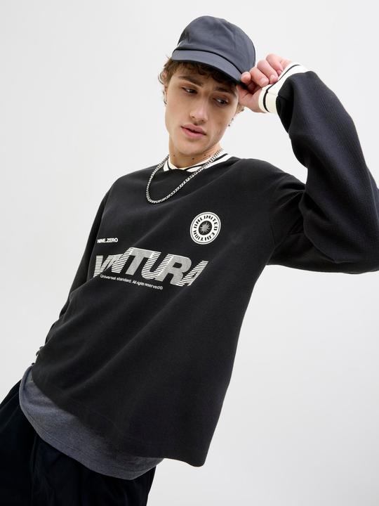 Immagine prodotto Jack & Jones Jcohorizon Sports Print Sweat Ls V-Neck (XL)