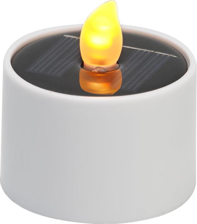 Actual product image Casativo Set of 4 solar LED tea lights with twilight sensor, IP44, white (4 x)
