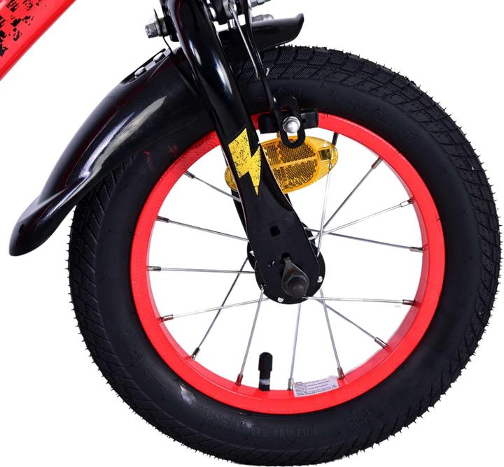 Actual product image Cars Disney 12-inch children's bike with two hand brakes - safety, comfort and fun all in one! (12")
