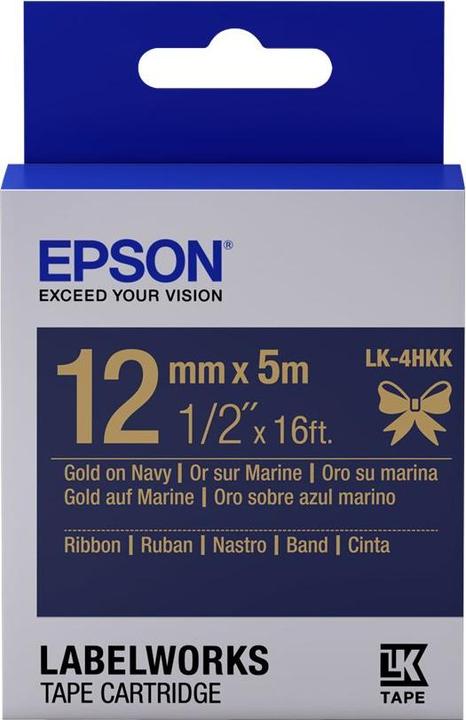 Epson Etikettenkassette Lk-4hkk (1.20 cm, Blau)