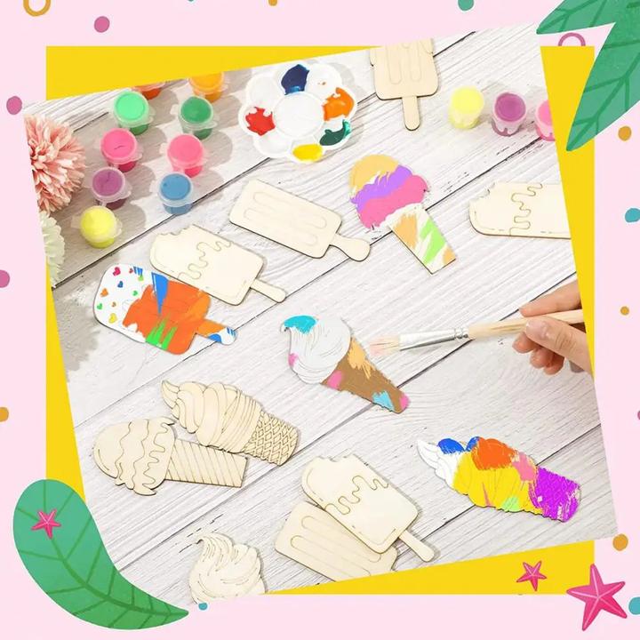 Actual product image Activity Board 30Pcs kids wooden drawing stencils kit drawing board toy colouring puzzle art
