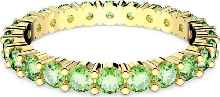 Produktbild Swarovski Matrix Ring Rundschliff Grün Gold (52)