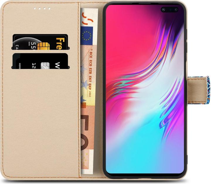 Produktbild Cadorabo Book Hülle mit Print für Samsung Galaxy S10 5G (Samsung Galaxy S10 5G)