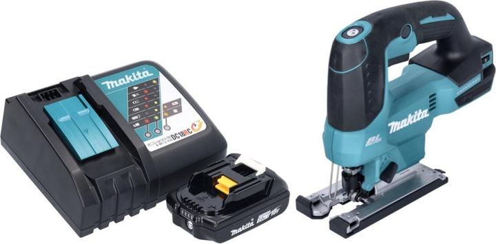 Produktbild Makita DJV 184 RA1 Akku Pendelhub Stichsäge 18 V Brushless + 1x Akku 2,0 Ah + Ladegerät