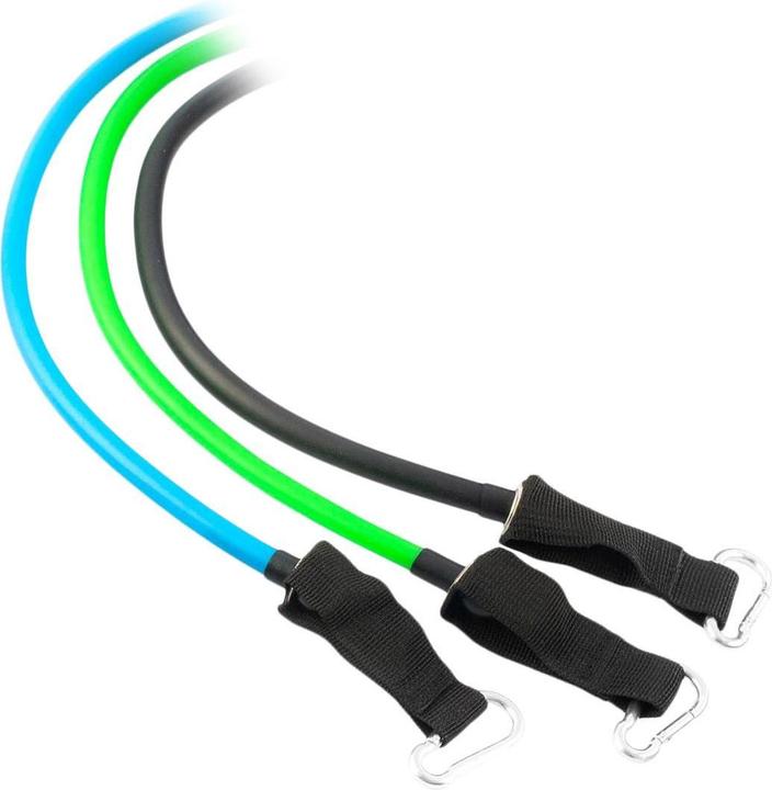 Produktbild InnovaGoods Satz regulierbaren Stretchbändern mit Accessoires und Übungsleitfaden Tribainer 3 Stück