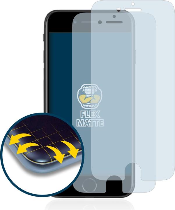 Actual product image BROTECT Full-Cover Protector Matte (2 Piece, Apple iPhone SE (2nd Gen))