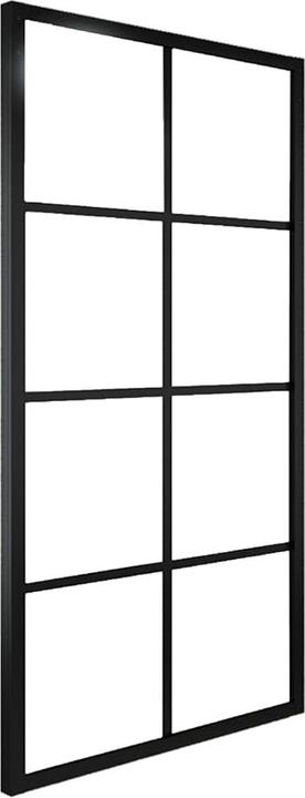 Actual product image Diverse Hardware Schiebetür Aluminium und ESG Glas 102,5x205 cm Schwarz