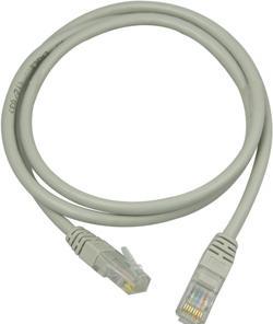 Deltaco UTP Cat5e - 0.5m - 0.5 m - RJ-45 - RJ-45 - Grey (U/FTP, CAT5e, 0.50 m)