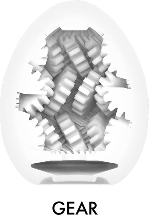 Productafbeelding Tenga EGG Gear, Hardgekookt, Mini Masturbator van TPE