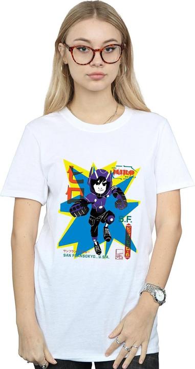 Actual product image Disney Womens/Ladies Big Hero 6 Hiro Anime Cotton Boyfriend T-Shirt (XXL)