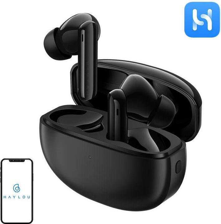 Actual product image Haylou Słuchawki TWS W1 ANC (niebieskie) (ANC, 6.50 h, Cable)