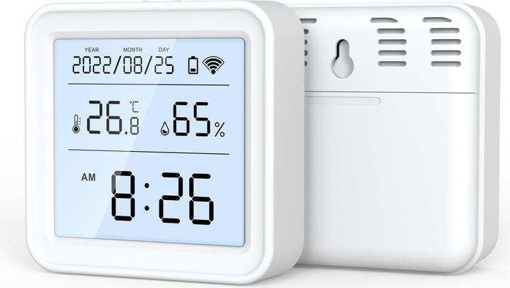 Actual product image Tuya TH-08 -langaton lämpö- ja kosteusmittari LCD-näytöllä, WiFi