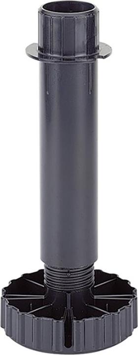 Actual product image Hettich Plinth adjustment foot Correct plastic black 50 mm Adjustment range -6/+30 mm