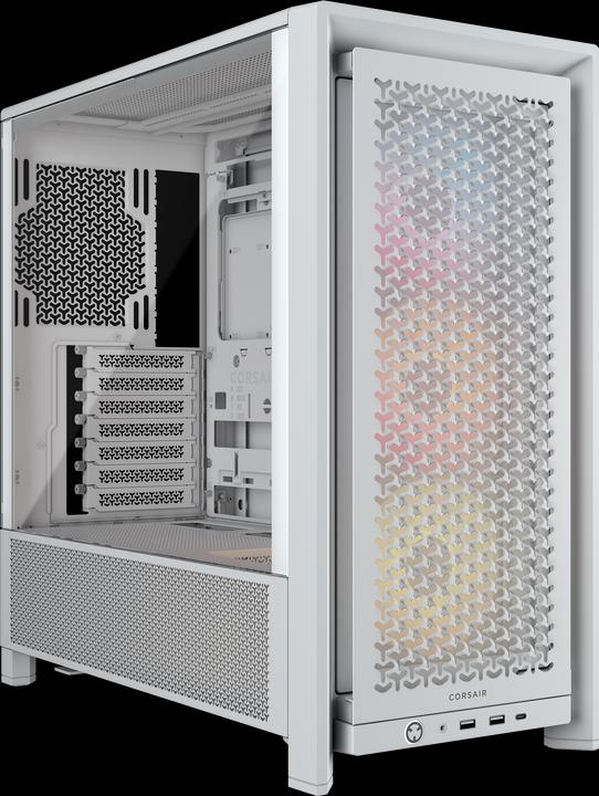 Produktbild Corsair 4000D FRAME RS ARGB WHT MID CASE (Mini-ITX, ATX, E-ATX, mATX)