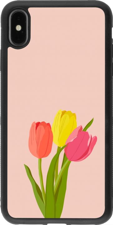 Immagine prodotto PhoneLook Coprire il silicone nero Primavera 23 trio di tulipani (Apple iPhone XS Max)