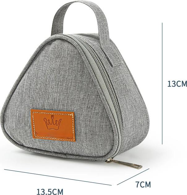 Only-Bags.Store Mini sac d'isolation triangulaire Feuille d'aluminium Refroidisseur thermique Déjeuner Tote