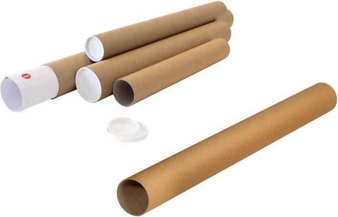 Produktbild Transpak Versandrohr Durchmesser 80mm Länge 860mm A0 braun Wandstärke 2mm (20 x)