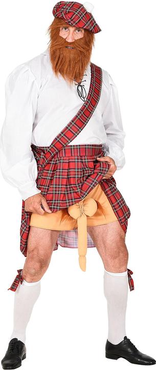 Produktbild Widmann FRECHER SCHOTTE (Hemd, Kilt, Schärpe, kurze Hose mit Glied, Mütze mit Bart), XL/XXL (L, XL)