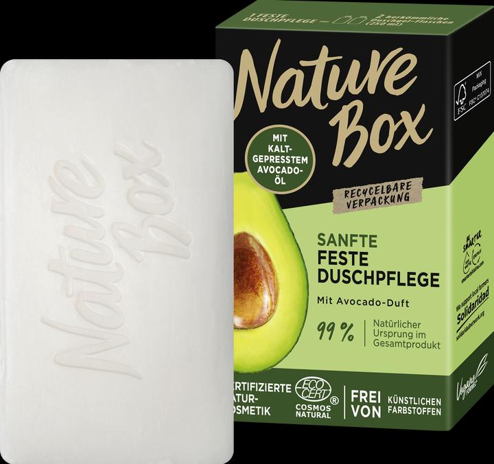 Productafbeelding Nature Box Zachte vaste doucheverzorging met avocado-olie