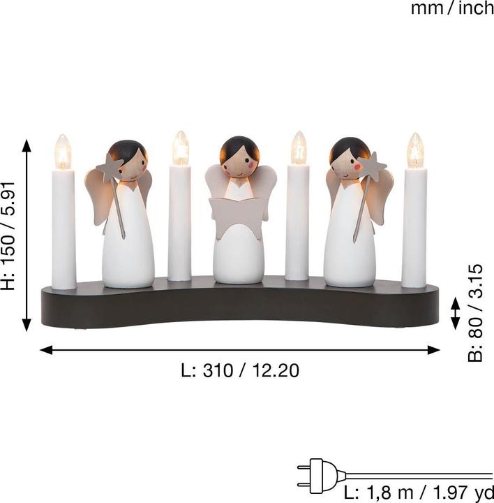 Image du produit Star Trading Cheur de bougies Angel choir
