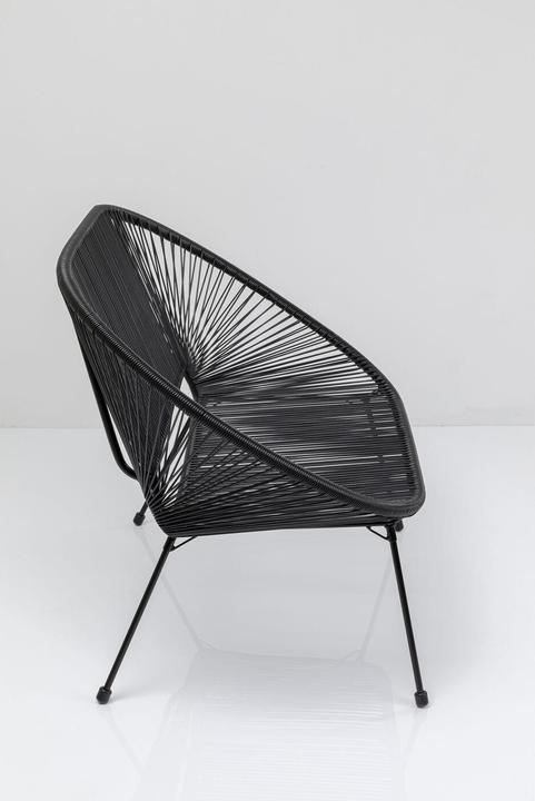 Actual product image Kare Design Bench Acapulco Black (121 cm)