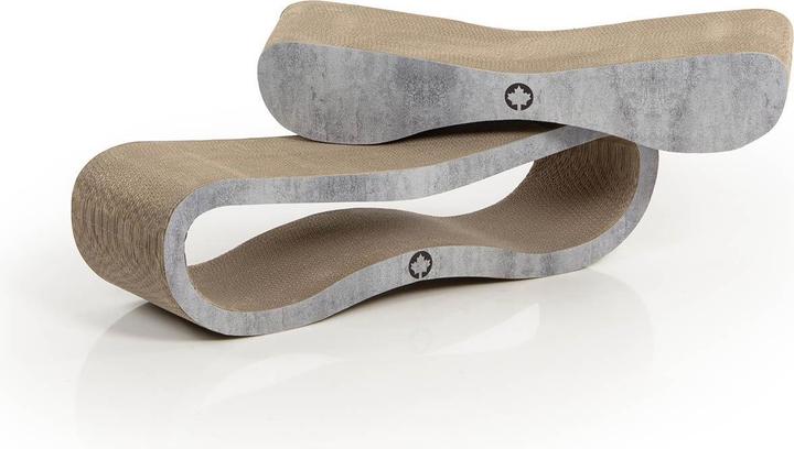 Immagine prodotto CanadianCat Set di mobili tiragraffi Orbit & Satellite, look cemento (23 cm, Grigio pietra)