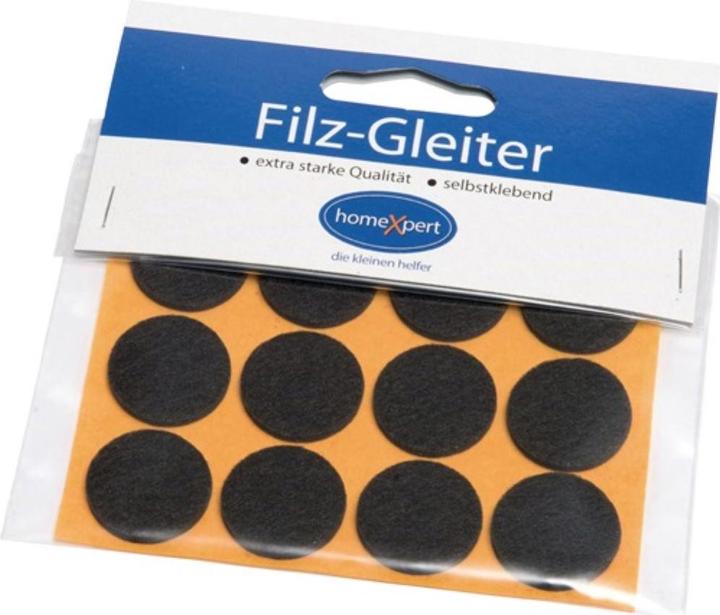 Hansi-Siebert Filzgleiter Ø22mm 12er Pack (Filzgleiter, 12 Stück)