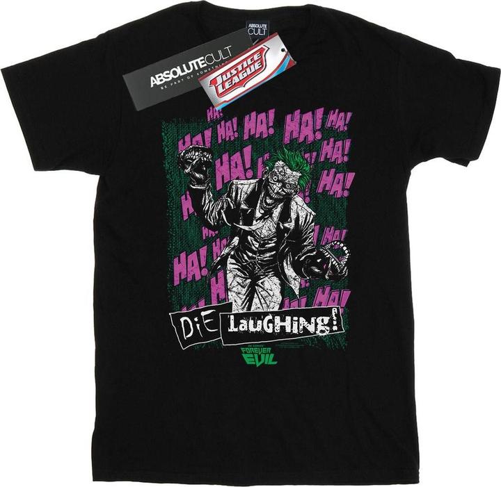 Actual product image Mens Justice League Joker Die Laughing T-Shirt (3XL)
