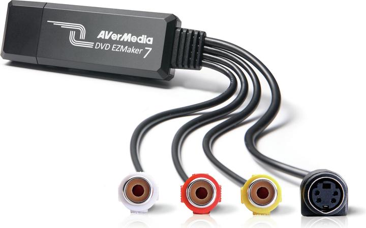 Actual product image AVerMedia DVD EZMaker 7 (USB 2.0, DVB-S, DVB-T2, analog TV signal, DVB-S2, DVB-C, DVB-T)