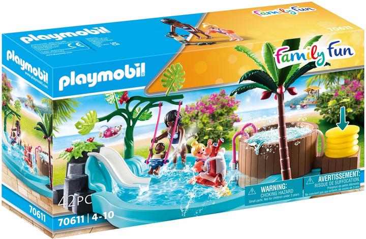 Playmobil Pataugeoire avec bain à bulles (70611, Playmobil Family Fun)