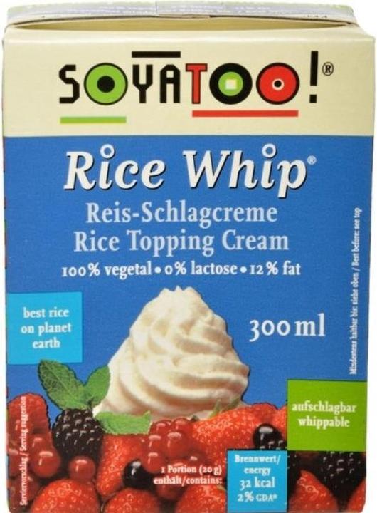 Immagine prodotto Soyatoo! Crema di riso da montare (1 x 30 cl)