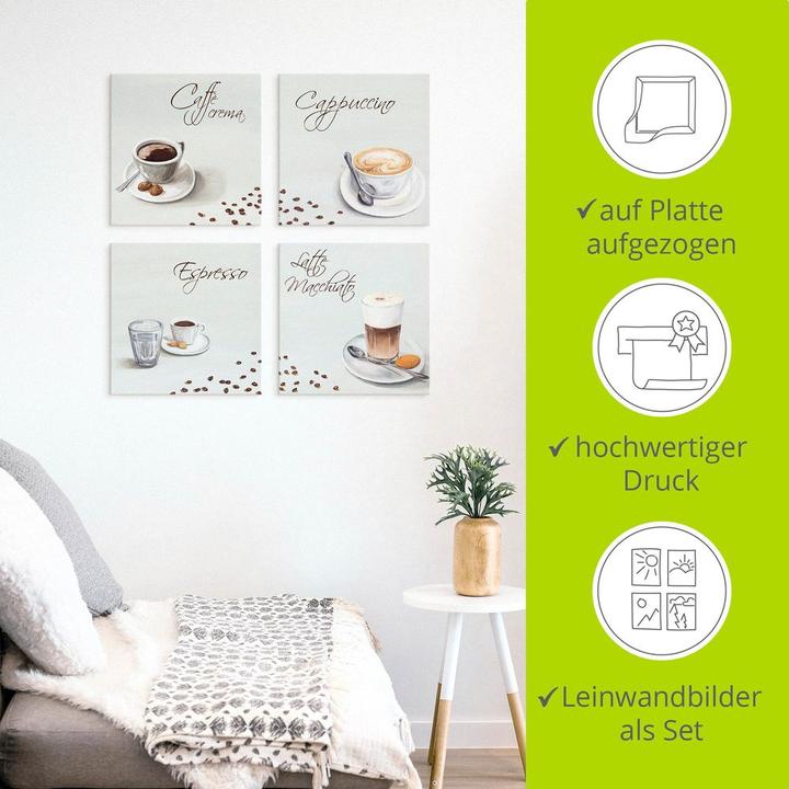 Actual product image Artland Cappuccino Espresso Latte Macchiato A6PT (30 x 30 cm)