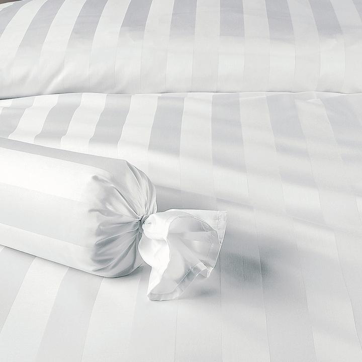 Produktbild Curt Bauer Damast Bettwäsche Como weiss (Duvetbezug, 135x200 cm (80x80 cm))