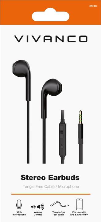 Actual product image Vivanco Stereo headset (Cable)