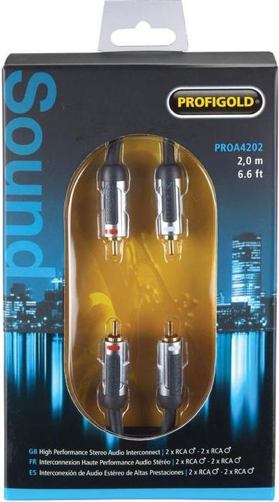 Image du produit Profigold Interconnexion audio stéréo SKY (2 m, RCA)