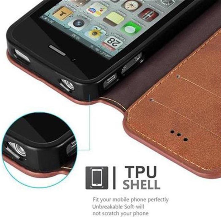 Image du produit Cadorabo Book Retro Matt Wallet Cover (Apple iPhone 4)