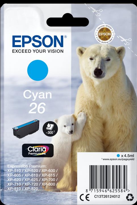 Actual product image Epson 26 Claria Premium (C)