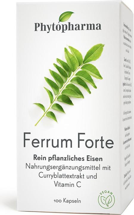 Immagine prodotto Phytopharma Ferrum Forte (100 Pezzo/i, Pillole, 89 g)