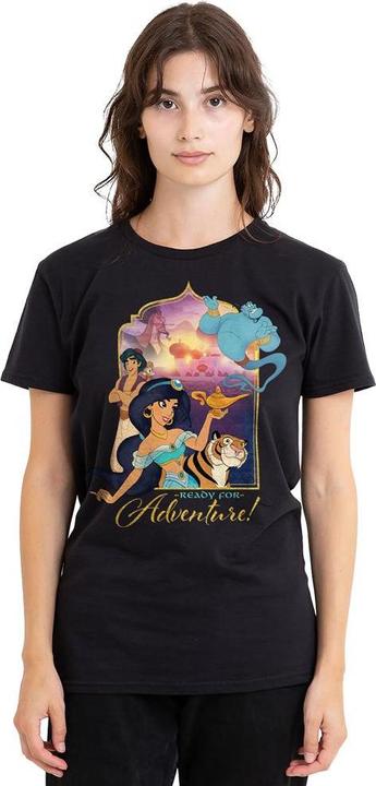 Immagine prodotto Aladdin Are Ready For Adventure Maglietta Jasmine Abu Rajah Genio Adulto Unisex (L)