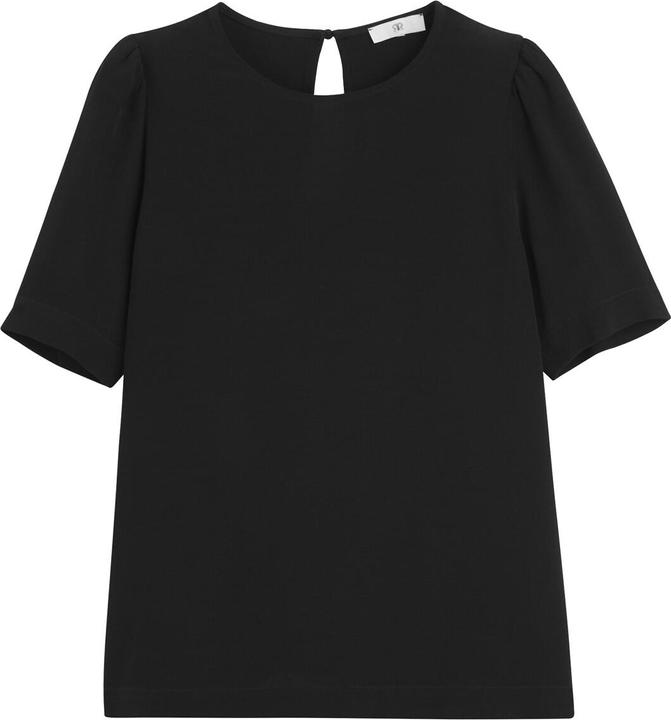 La Redoute Collections Bluse mit rundem Ausschnitt