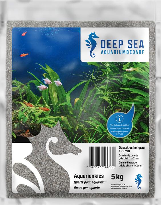 Immagine prodotto Deep Sea sabbia di quarzo dell'acquario grigio chiaro, 1-2mm