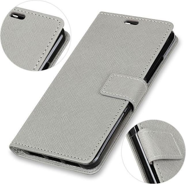 Produktbild MU Classic Leder Hülle mit Kreuzmuster (OnePlus 5T)