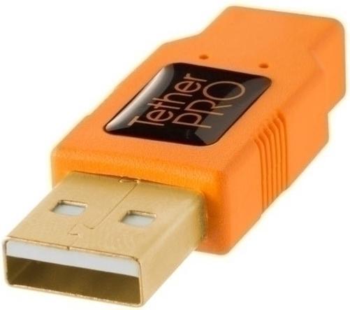 Image du produit Tether Tools Câble TetherPro USB 2.0 vers Micro-B 5 broches, 4,6 m Orange (4.60 m, USB 2.0)