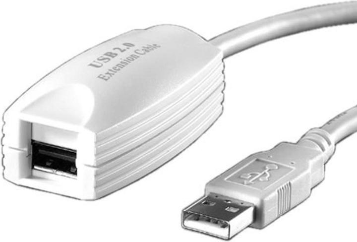 Image du produit Value Rallonge USB 2.0 blanche 5m (5 m, USB 2.0)
