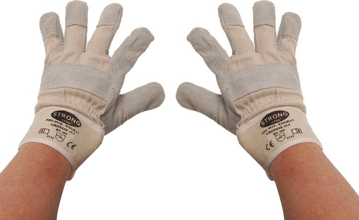 Actual product image BGS Work Gloves Leather, lined Size 10.5 (10.5)
